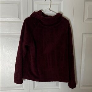 Eddie Bauer Deep Burgundy Cowl Neck Sweater
